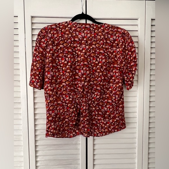 100% silk blouse with French buttons - Picture 2 of 3